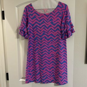 Lilly Pulitzer pink and blue dress